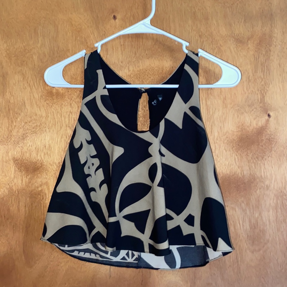 Flowy Printed Crop Top